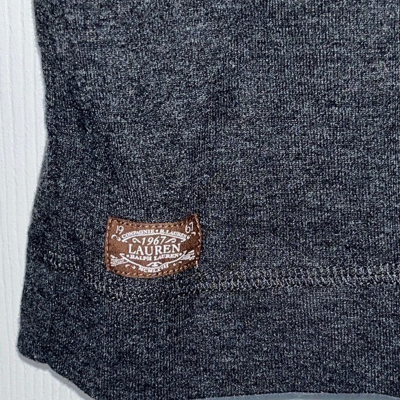 Women's Lauren Ralph Lauren‎ Top Long Sleeve Zip Shoulder Elbow Patch Size M - Picture 3 of 12